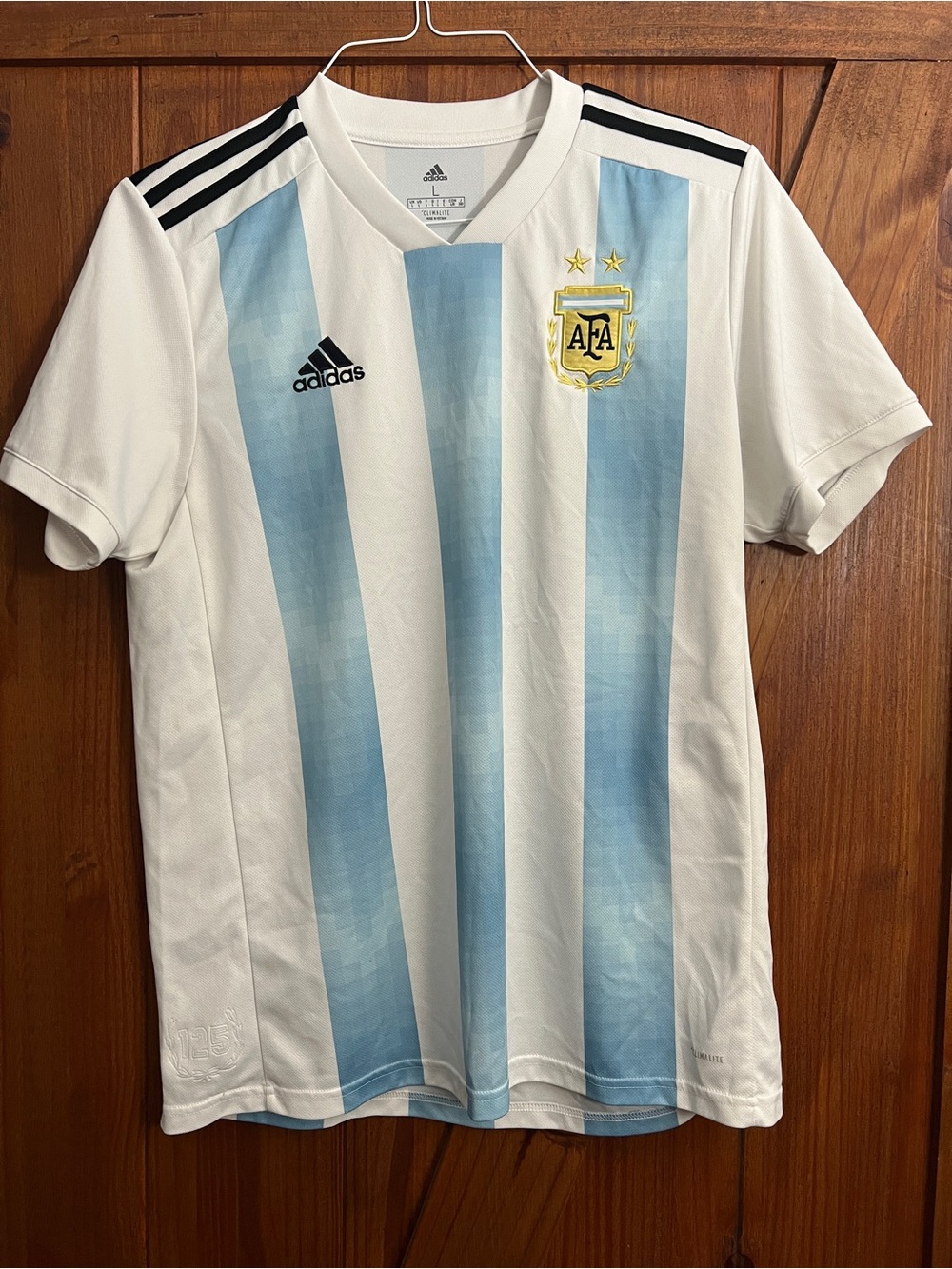 adidas Argentina AFA Crest Jersey - White & Light Blue